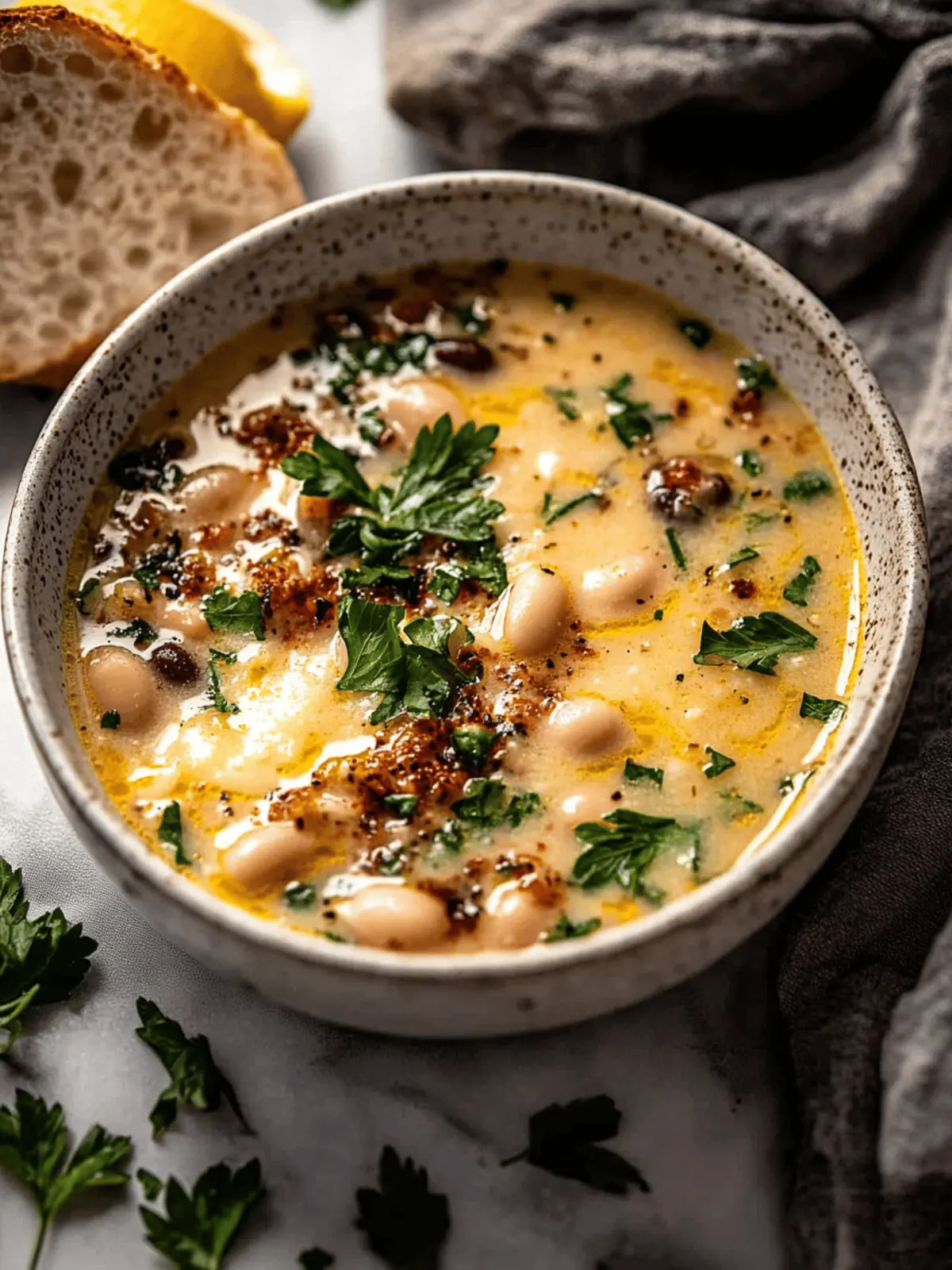 Creamy Tuscan White Bean Lemon Soup for Cozy Nights In 4 Creamy Tuscan White Bean Lemon Soup for Cozy Nights In