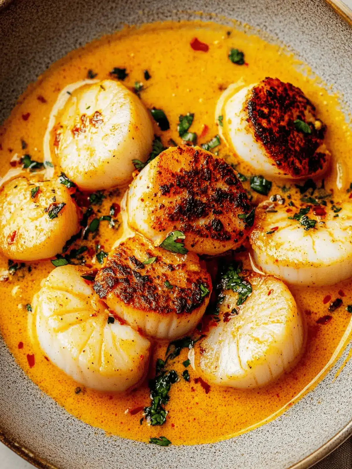 Spicy Coconut Curry Scallops: Your 30-Minute Flavor Boost! 4 Spicy Coconut Curry Scallops
