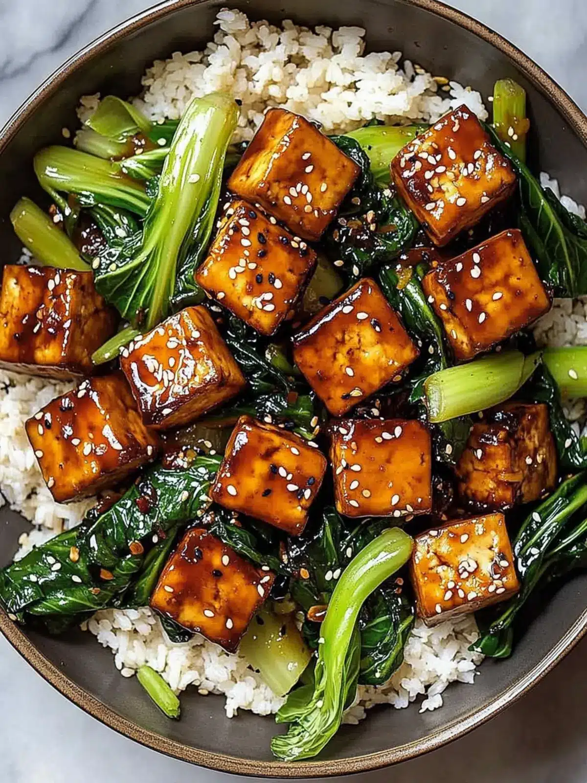 Ginger-Sesame Glazed Tofu & Bok Choy Stir Fry Bliss at Home 3 Ginger-Sesame Glazed Tofu & Bok Choy Stir Fry