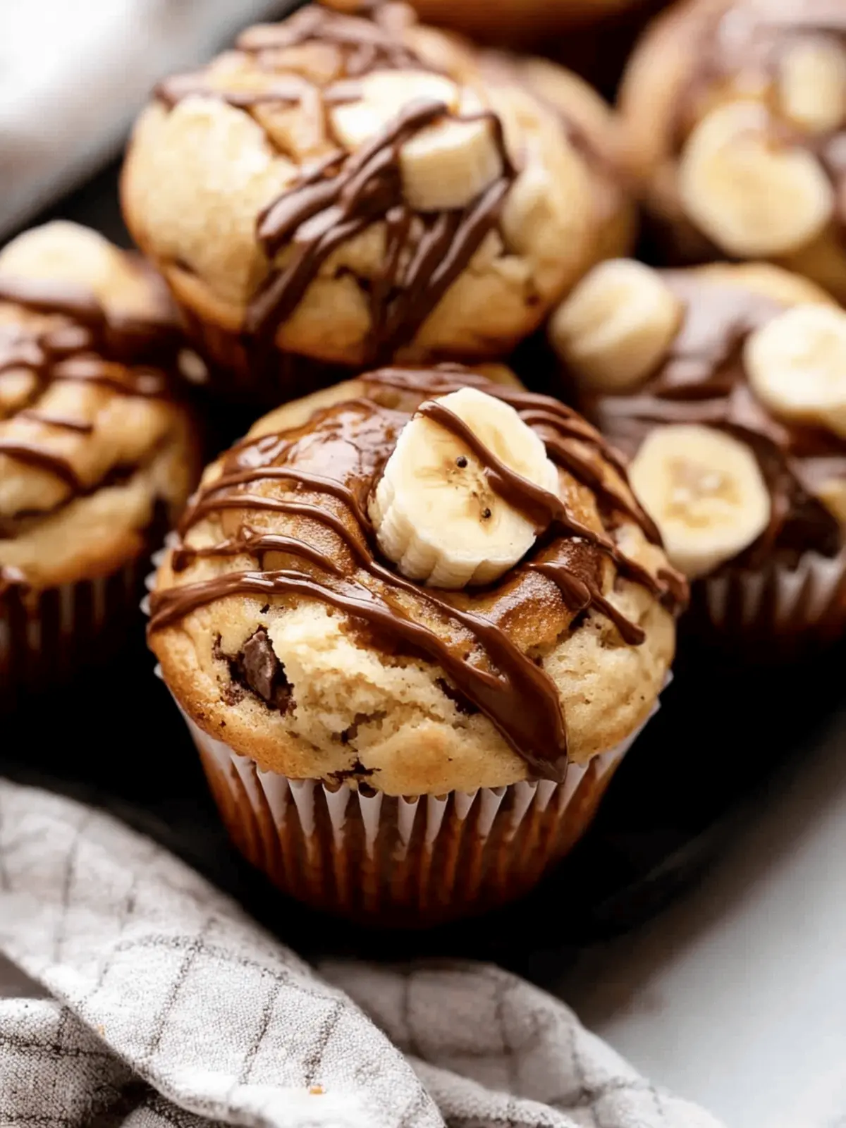 Irresistibly Soft Banana Nutella Muffins You'll Love 3 Banana Nutella Muffins