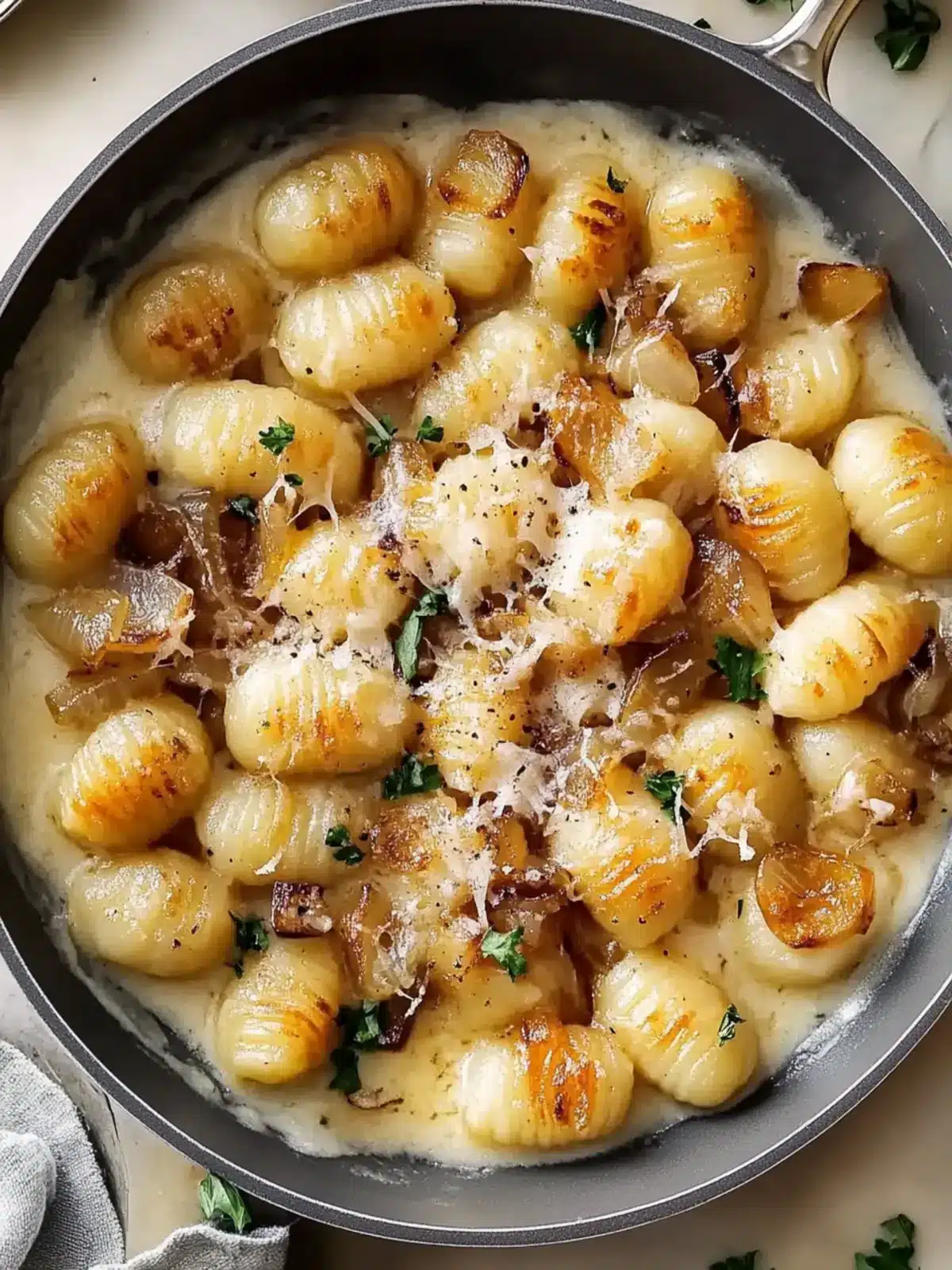 Buttery Gnocchi With Caramelized Onions And Gruyère Bliss 4 Buttery Gnocchi With Caramelized Onions And Gruyere