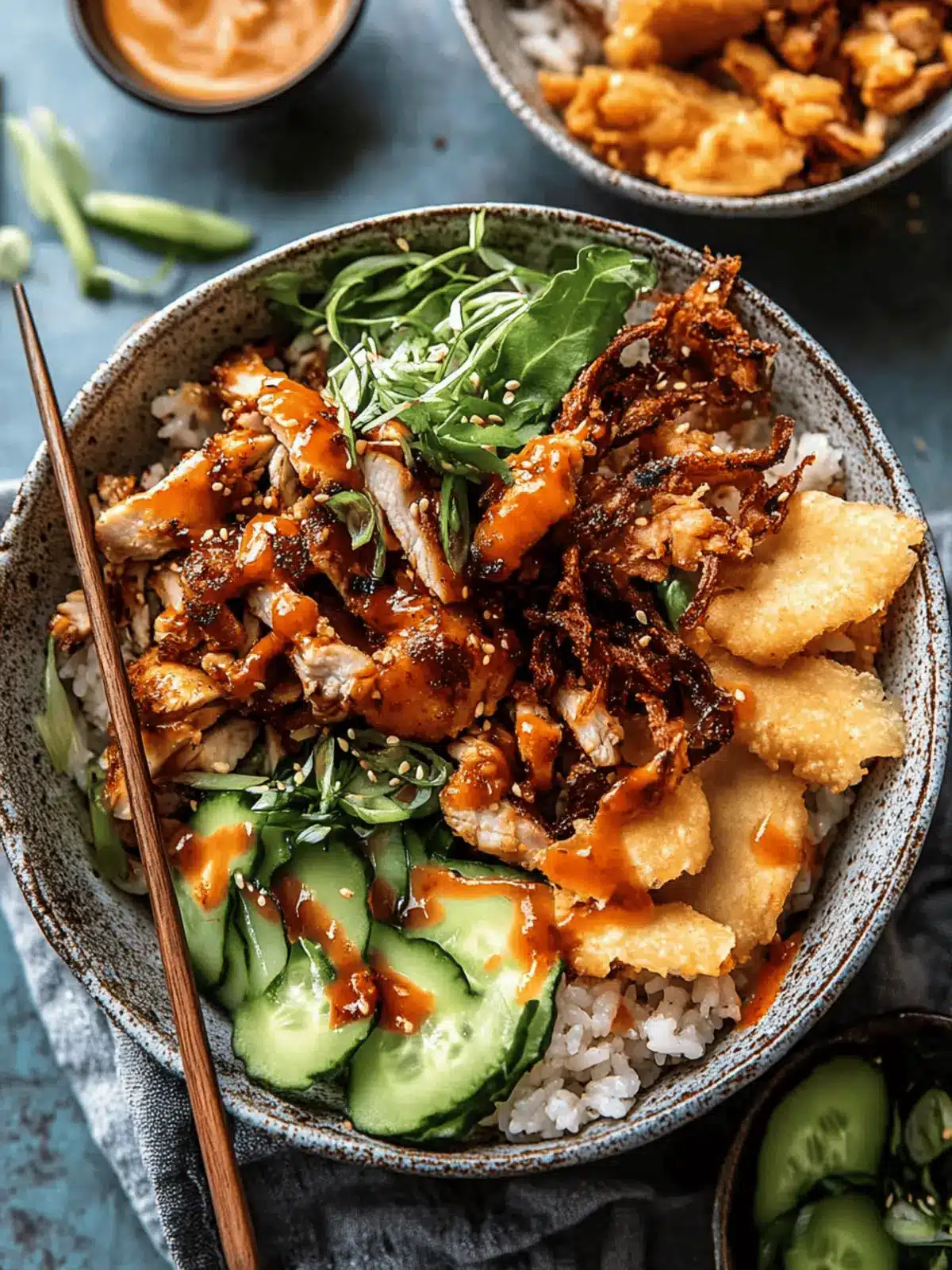 Spicy Chicken Yum Yum Rice Bowls Loaded with Flavor and Crunch 3 Spicy Chicken Yum Yum Rice Bowls