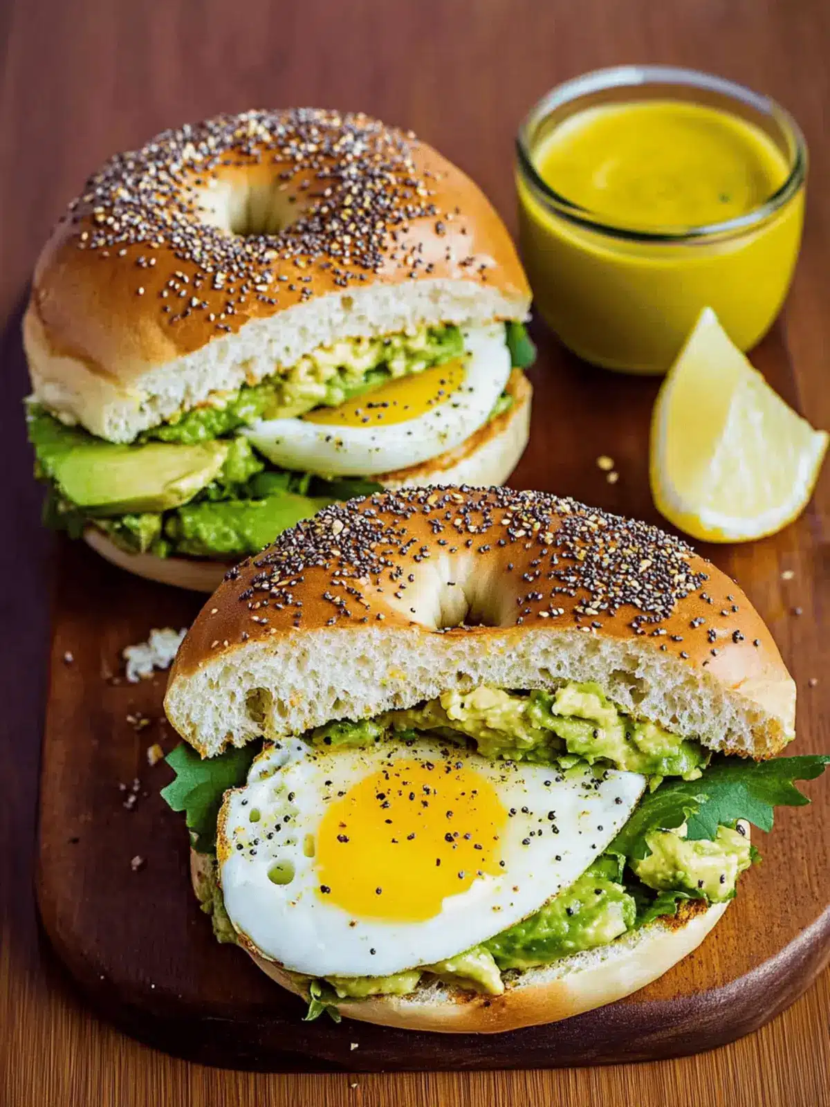 Ultimate Avocado Egg Sandwich on Everything Bagel Bliss 3 Avocado Egg Sandwich with Everything Bagel
