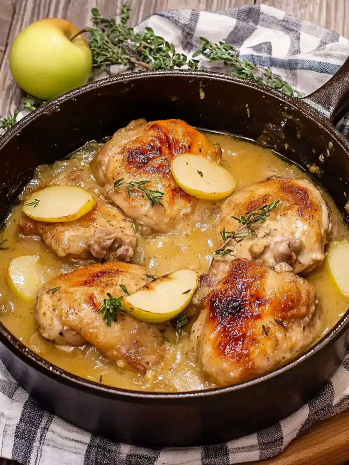 Savory Chicken Normandy: A Comforting French Cider Delight 4 Chicken Normandy or French Apple Cider Chicken