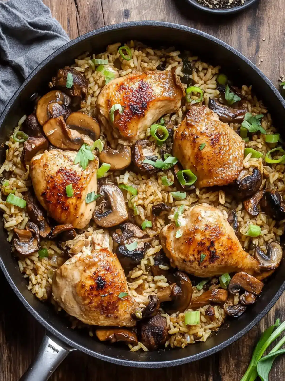 Spiced Mushroom Chicken and Rice Skillet for Cozy Nights 3 Spiced Mushroom Chicken and Rice Skillet