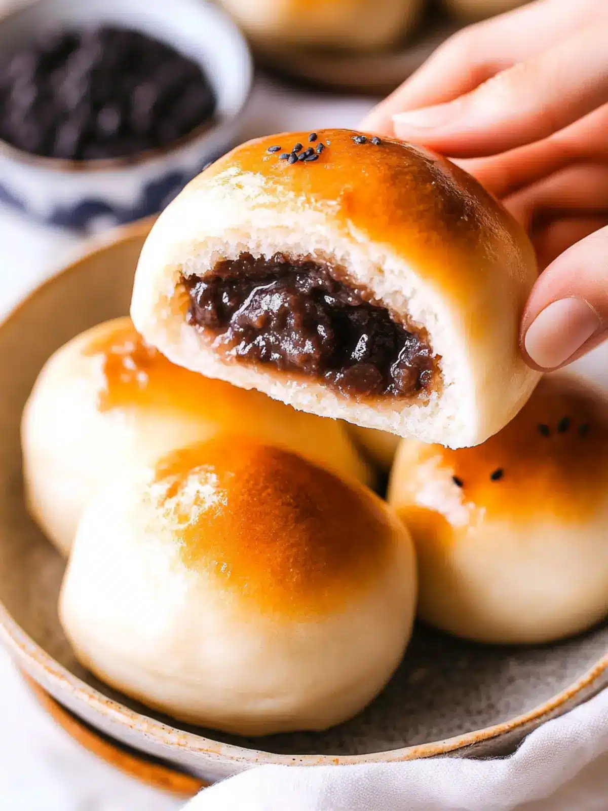 Delicious Anpan Japanese Red Bean Buns You Can Make at Home 2 Anpan (ãããã³) Japanese Red Bean Buns