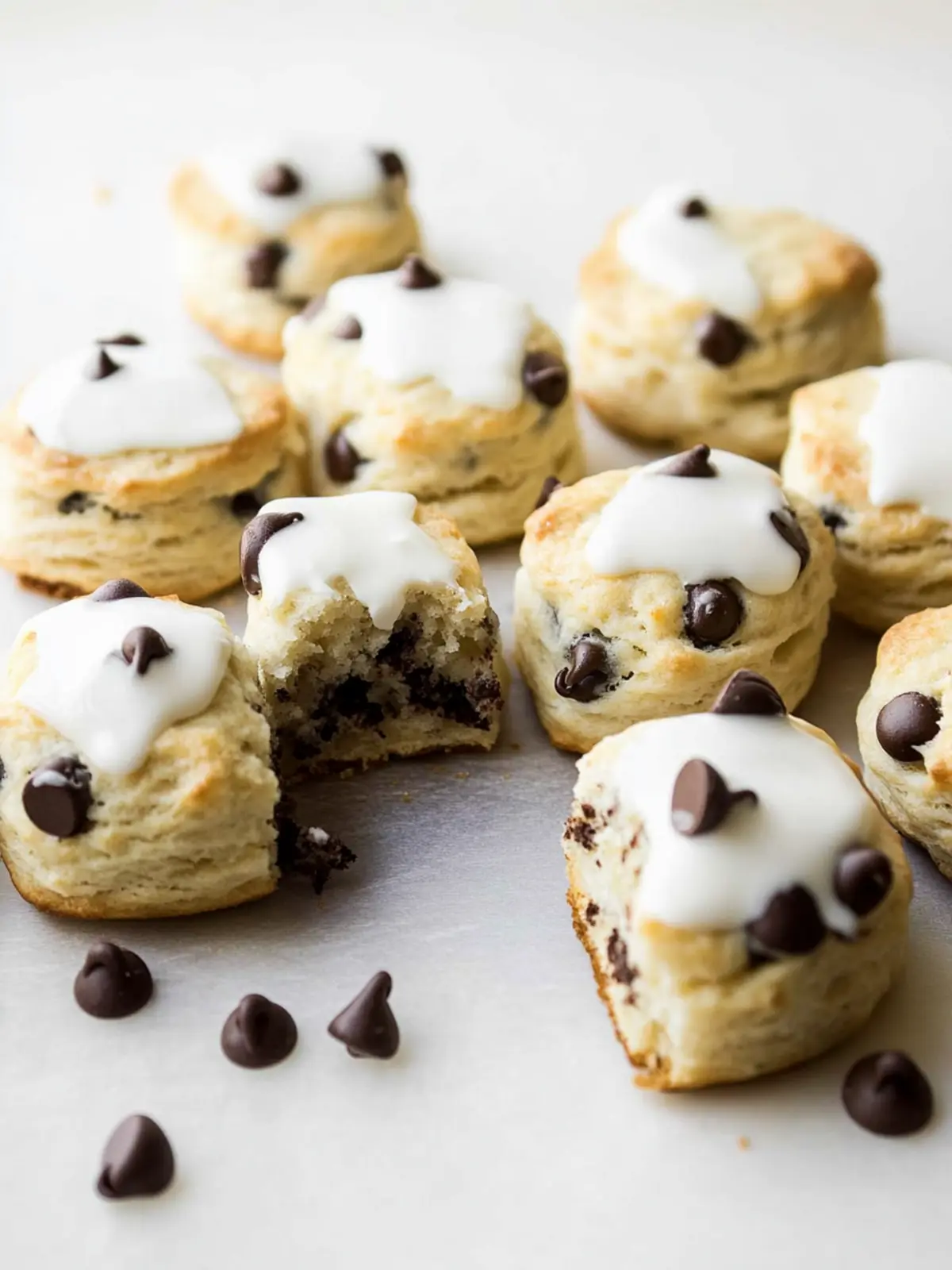 Cream Cheese Chocolate Chip Biscuits for Irresistible Mornings 2 Cream Cheese Chocolate Chip Biscuits
