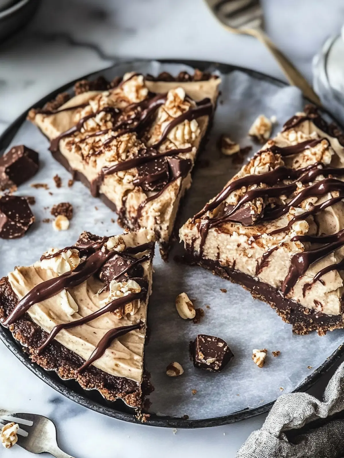 Decadent Healthy Snickers Pie You'll Want to Savor Tonight 3 Healthy Snickers Pie