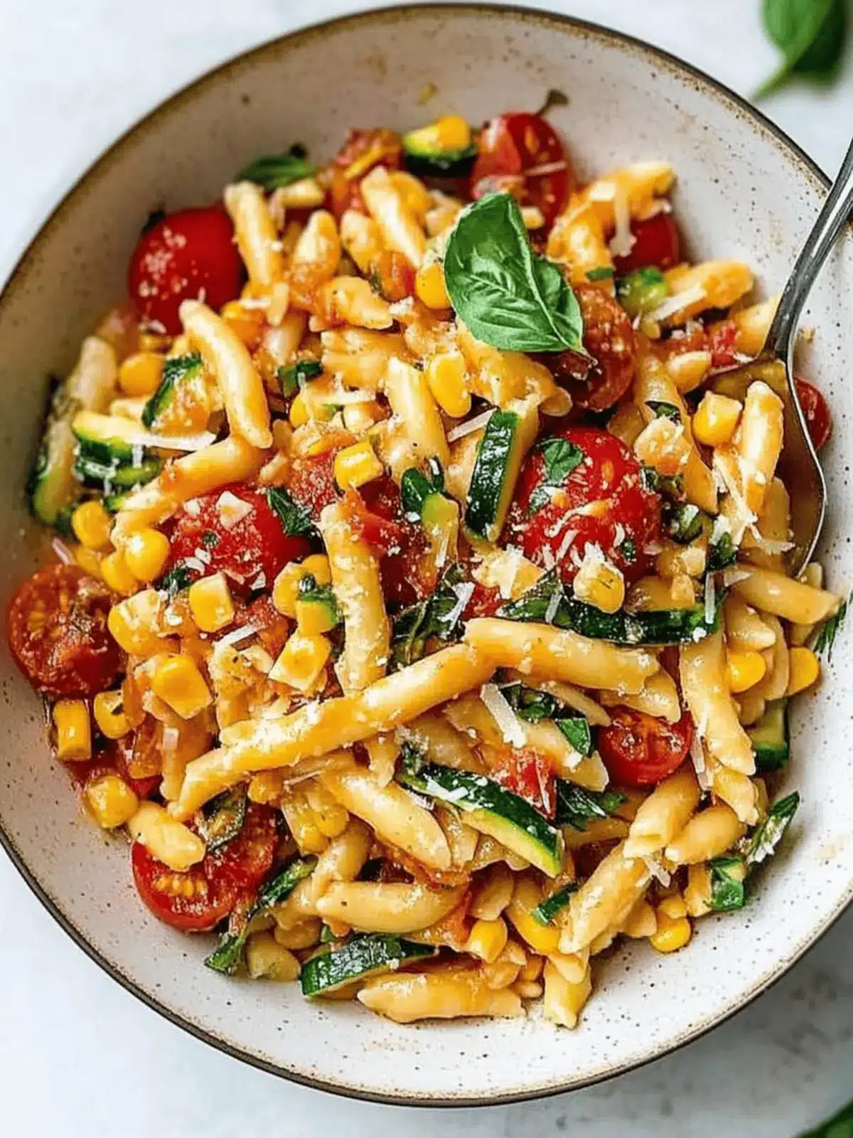 Summer Cavatelli with Corn, Tomatoes and Zucchini Delight 3 Summer Cavatelli with Corn, Tomatoes and Zucchini Delight