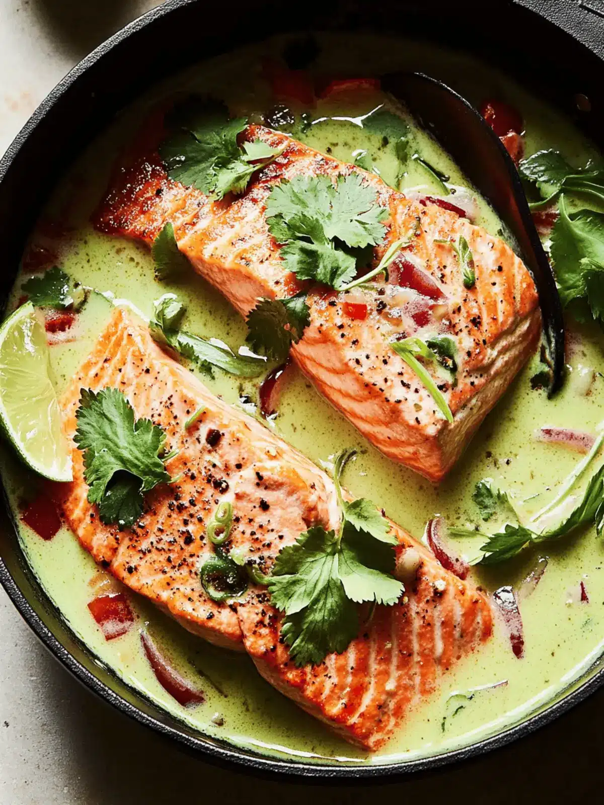Delicious Green Curry Salmon: A Quick Weeknight Delight 2 Green Curry Salmon