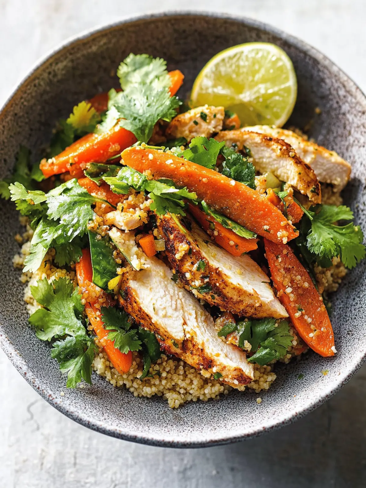 Mouthwatering Moroccan Chicken And Carrot Salad With Whole Wheat Couscous 2 Moroccan Chicken And Carrot Salad With Whole Wheat Couscous