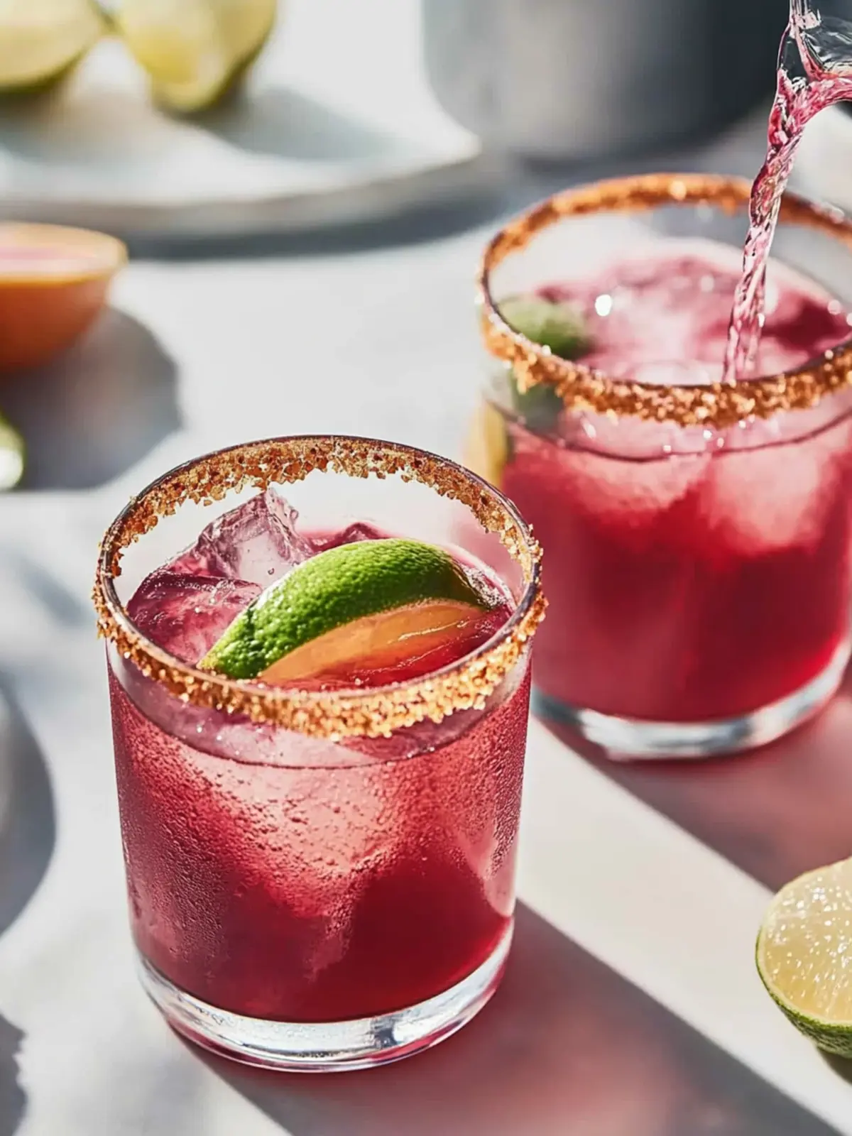 Refreshing Hibiscus Mezcal Pitcher Cocktail for Summer Fun 2 Hibiscus Mezcal Pitcher Cocktail