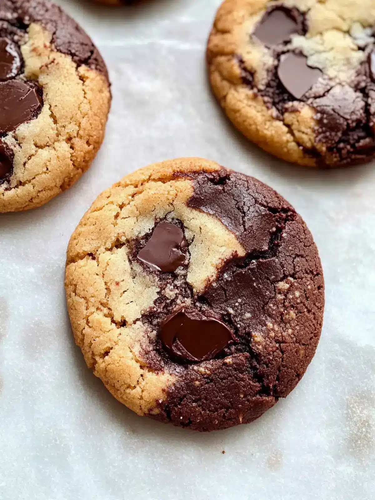 Half-n-Half Chocolate Chocolate Chip Cookies You'll Love 2 Half-n-Half Chocolate Chocolate Chip Cookies