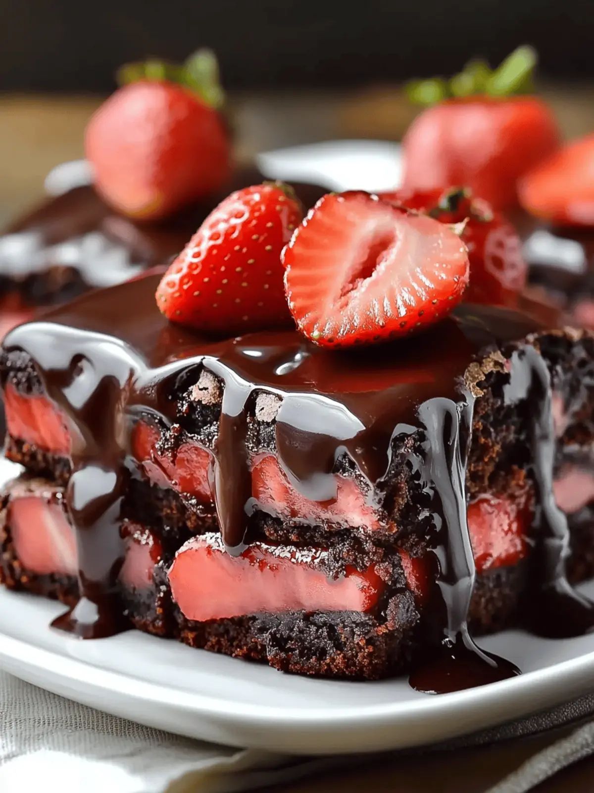 Irresistible Chocolate Covered Strawberry Brownies to Indulge 4 Chocolate Covered Strawberry Brownies