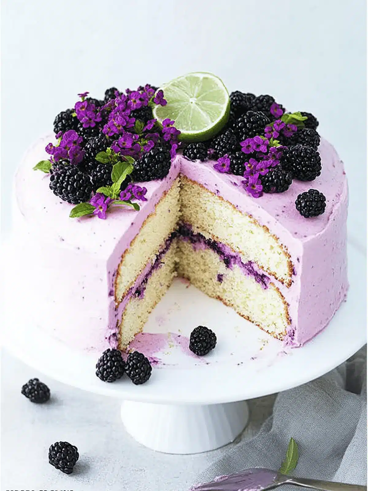 Delicious Blackberry Lime Cake: A Springtime Sensation 3 Blackberry Lime Cake