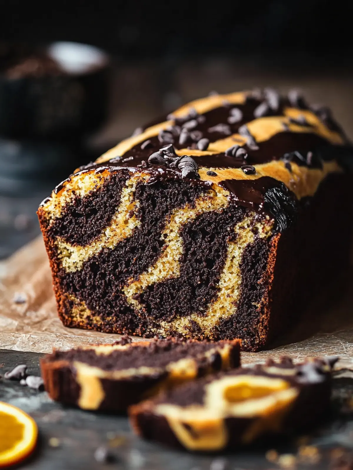 Indulge with Vegan Chocolate Orange Marble Loaf Delight 4 Vegan Chocolate Orange Marble Loaf