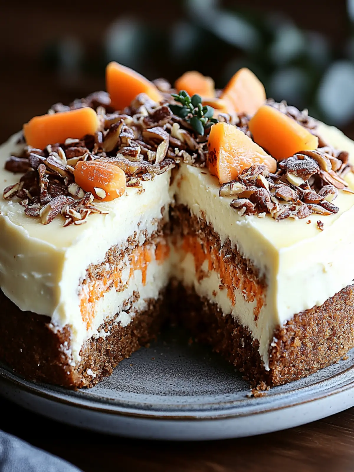 Carrot Cake Cheesecake: A Delightful Twist on Tradition 4 Carrot Cake Cheesecake