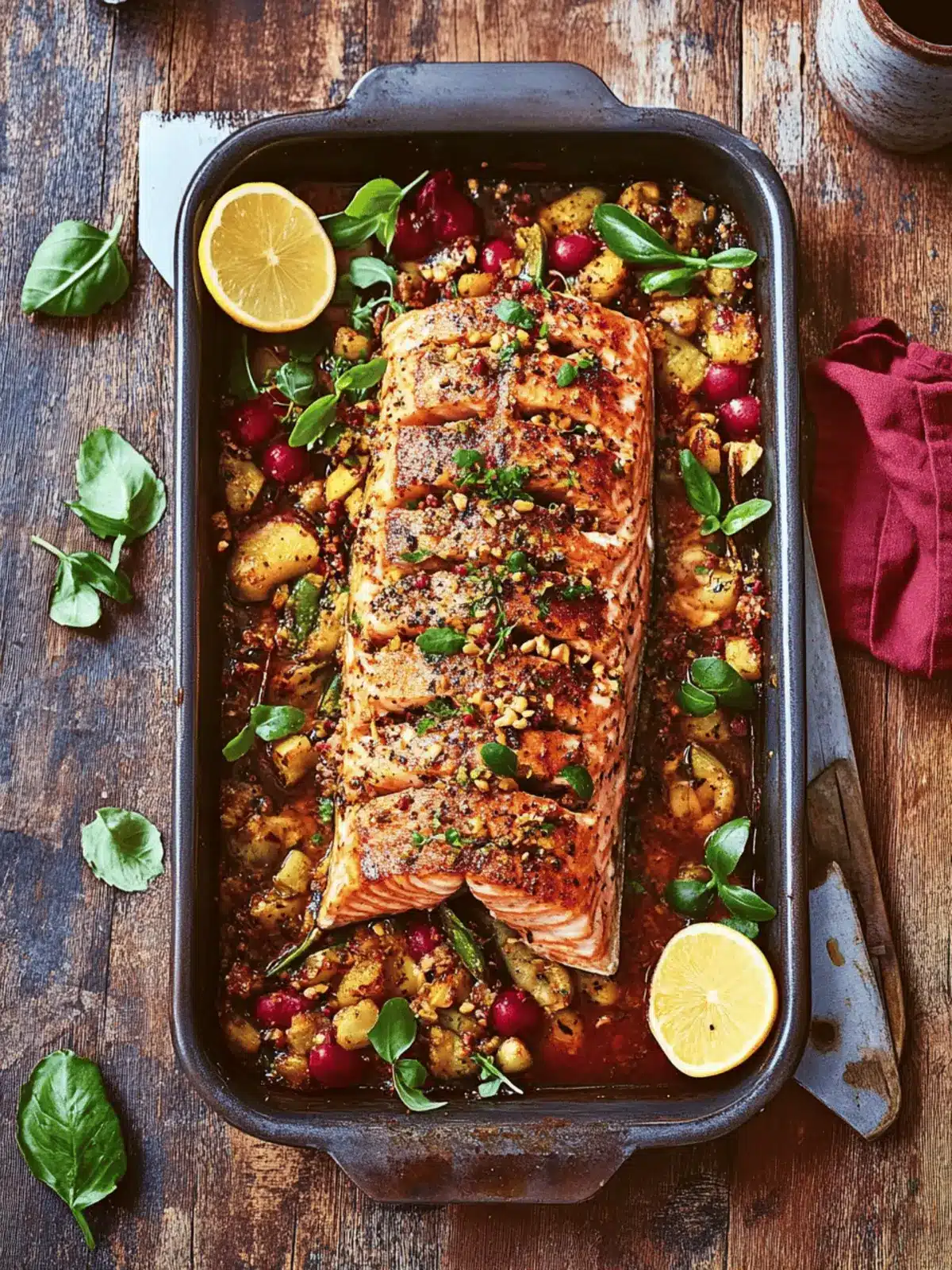Golden Hasselback Salmon with Flavor-Packed Couscous Delight 2 Golden hasselback salmon