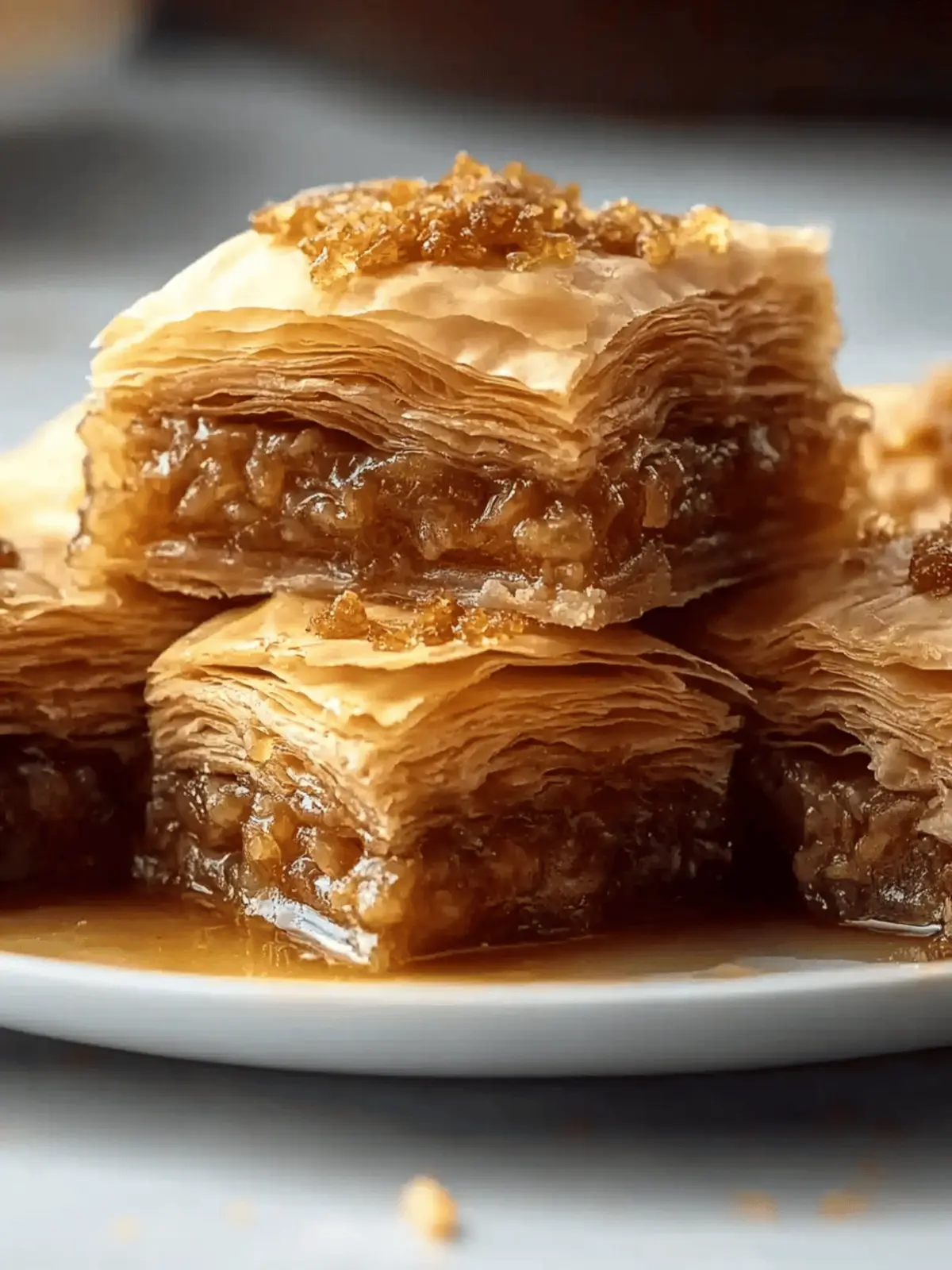 Melt-in-Your-Mouth Authentic Greek Baklava with Honey Syrup 2 Authentic Greek Baklava with Honey Syrup