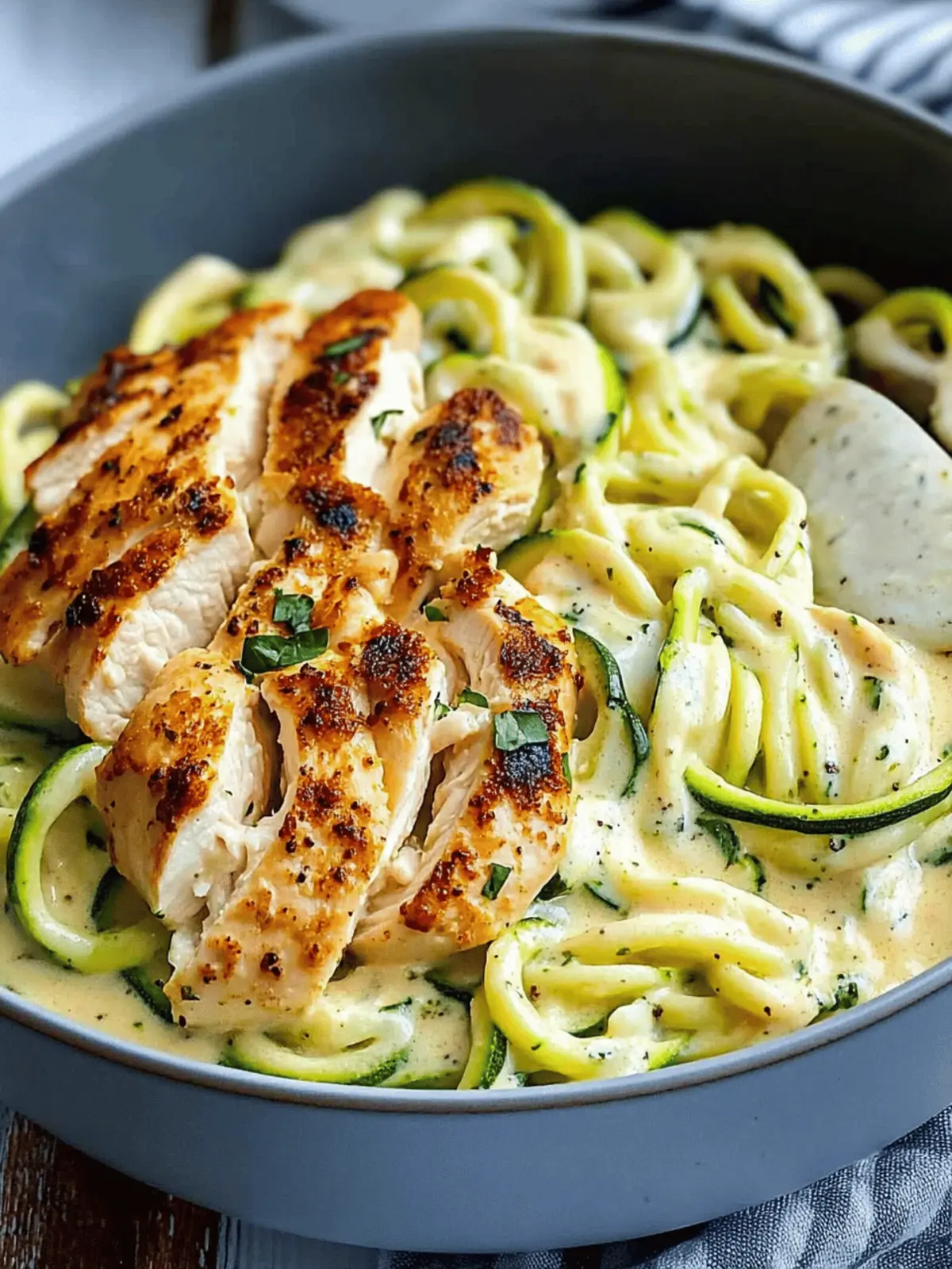 Guilt-Free Zucchini Noodle Chicken Alfredo for Quick Nights 3 Zucchini Noodle Chicken Alfredo