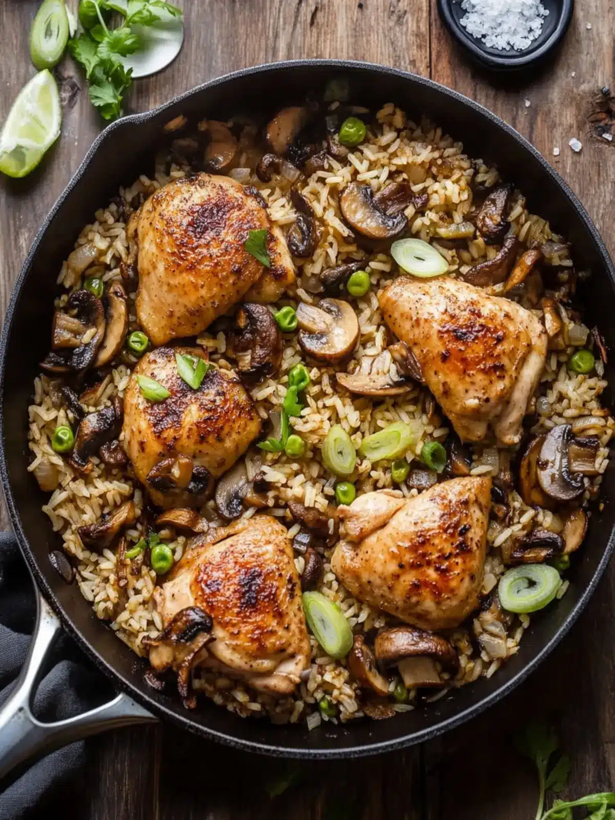 Spiced Mushroom Chicken and Rice Skillet for Cozy Nights 2 Spiced Mushroom Chicken and Rice Skillet