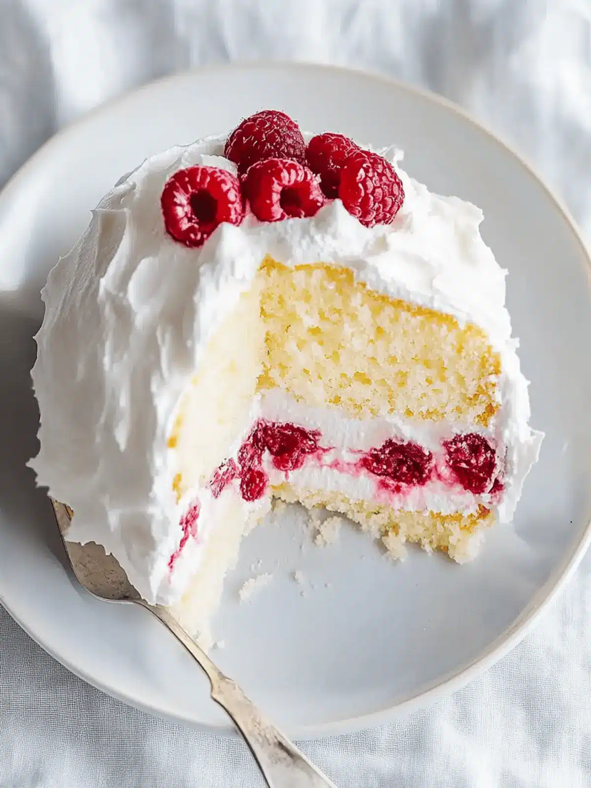 Indulge in Homemade Raspberry And Cream Angel Food Cake 4 Homemade Raspberry And Cream Angel Food Cake