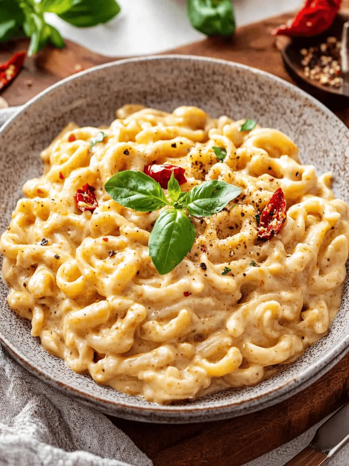 Spicy Calabrian Chili Alfredo Sauce with Trottole Pasta Bliss 4 Spicy Calabrian Chili Alfredo Sauce with Trottole Pasta