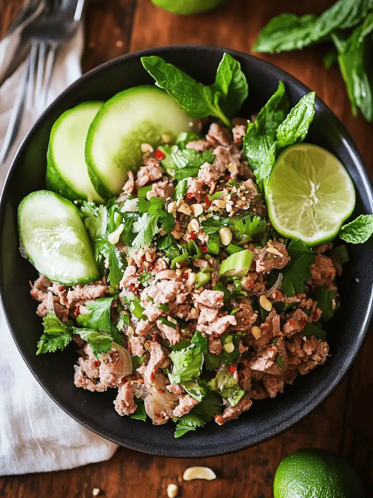 Savor Authentic Thai Larb Recipe (Larb Moo) in Minutes 2 Authentic Thai Larb Recipe (Larb Moo)