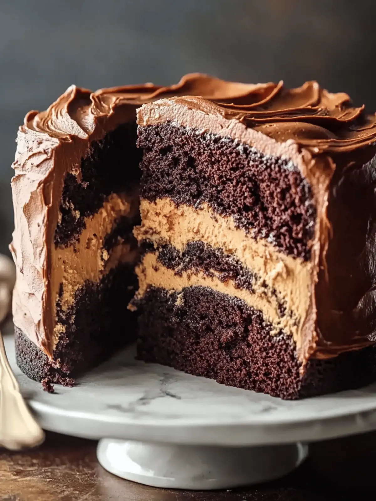 Irresistible Peanut Butter Swirl Chocolate Cake Delight 3 Peanut Butter Swirl Chocolate Cake