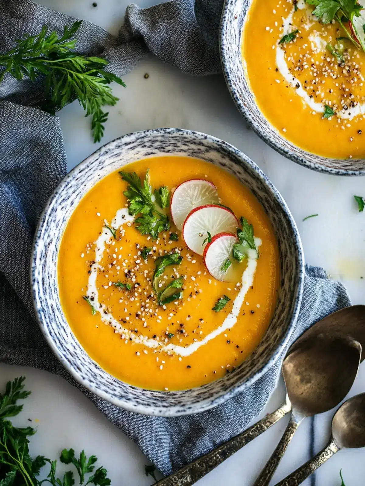 Creamy Tahini Carrot Soup to Brighten Your Spring Days 4 Creamy Tahini Carrot Soup