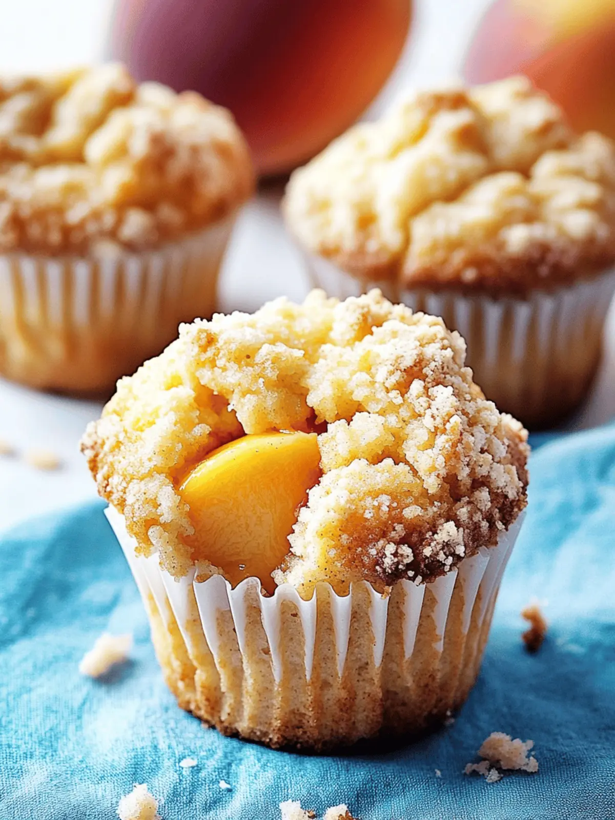 Delicious Homemade Peach Cobbler Muffins for Quick Comfort 3 Homemade Peach Cobbler Muffins