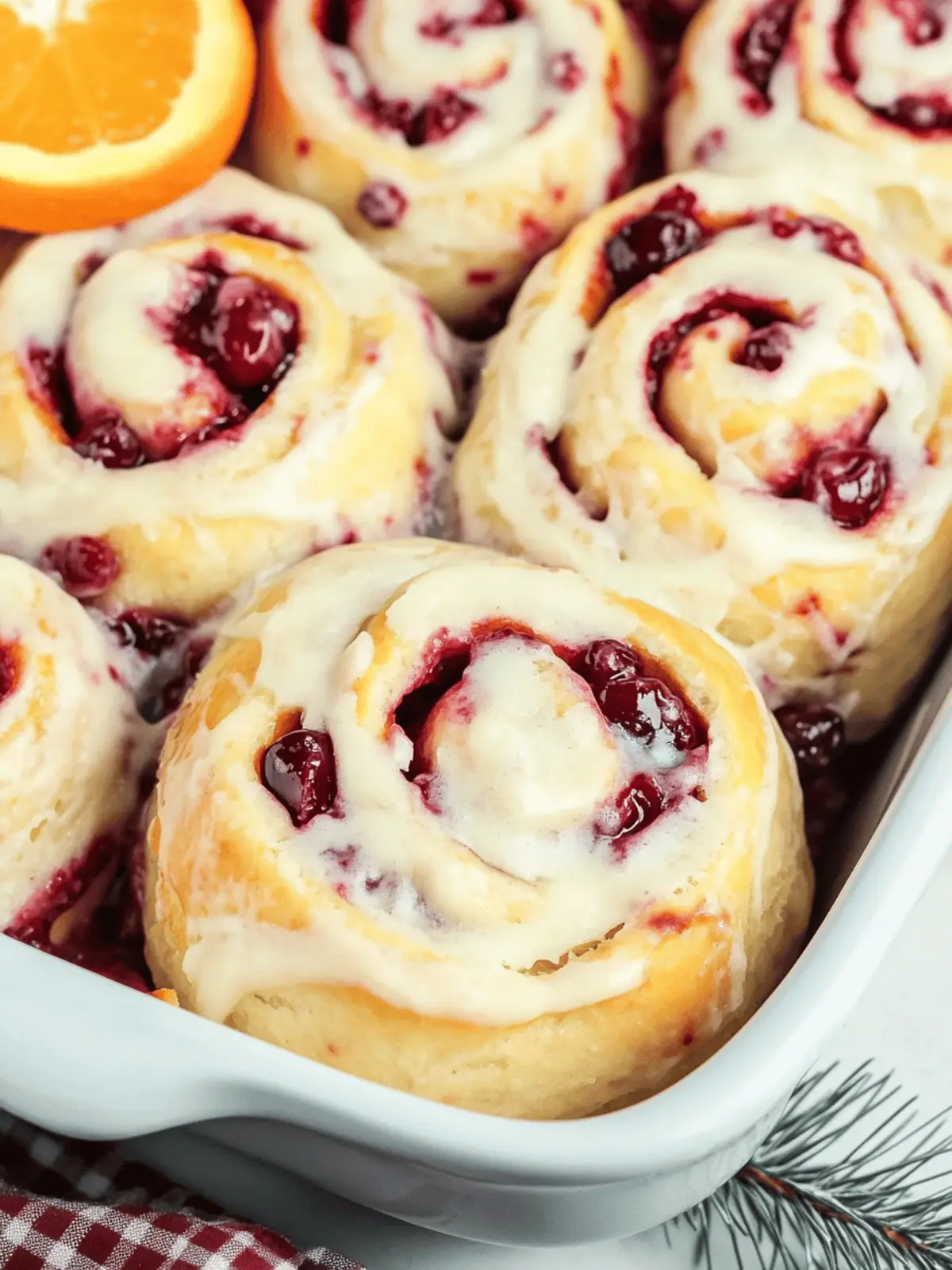 Cranberry Orange Sweet Rolls: The Perfect Holiday Treat 2 Cranberry Orange Sweet Rolls