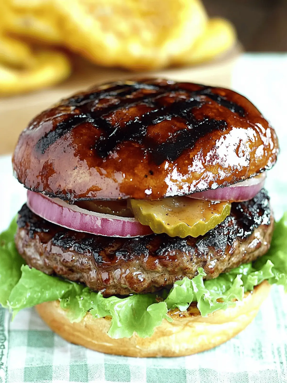 Grilled Teriyaki Burger with Sweet Pineapple Bliss 3 Grilled Teriyaki Burger