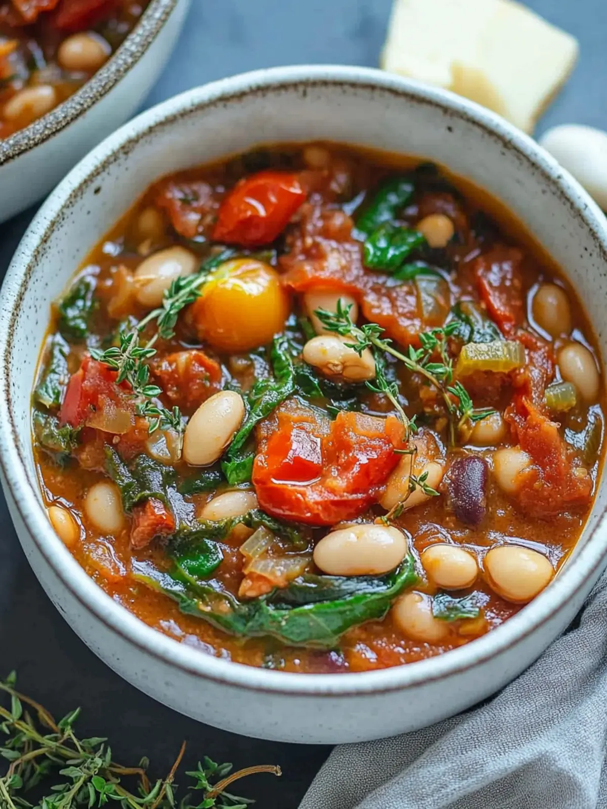 Start Your Day Right with Roasted Tomato, White Bean & Spinach Stew 2 Roasted Tomato, White Bean and Spinach Stew