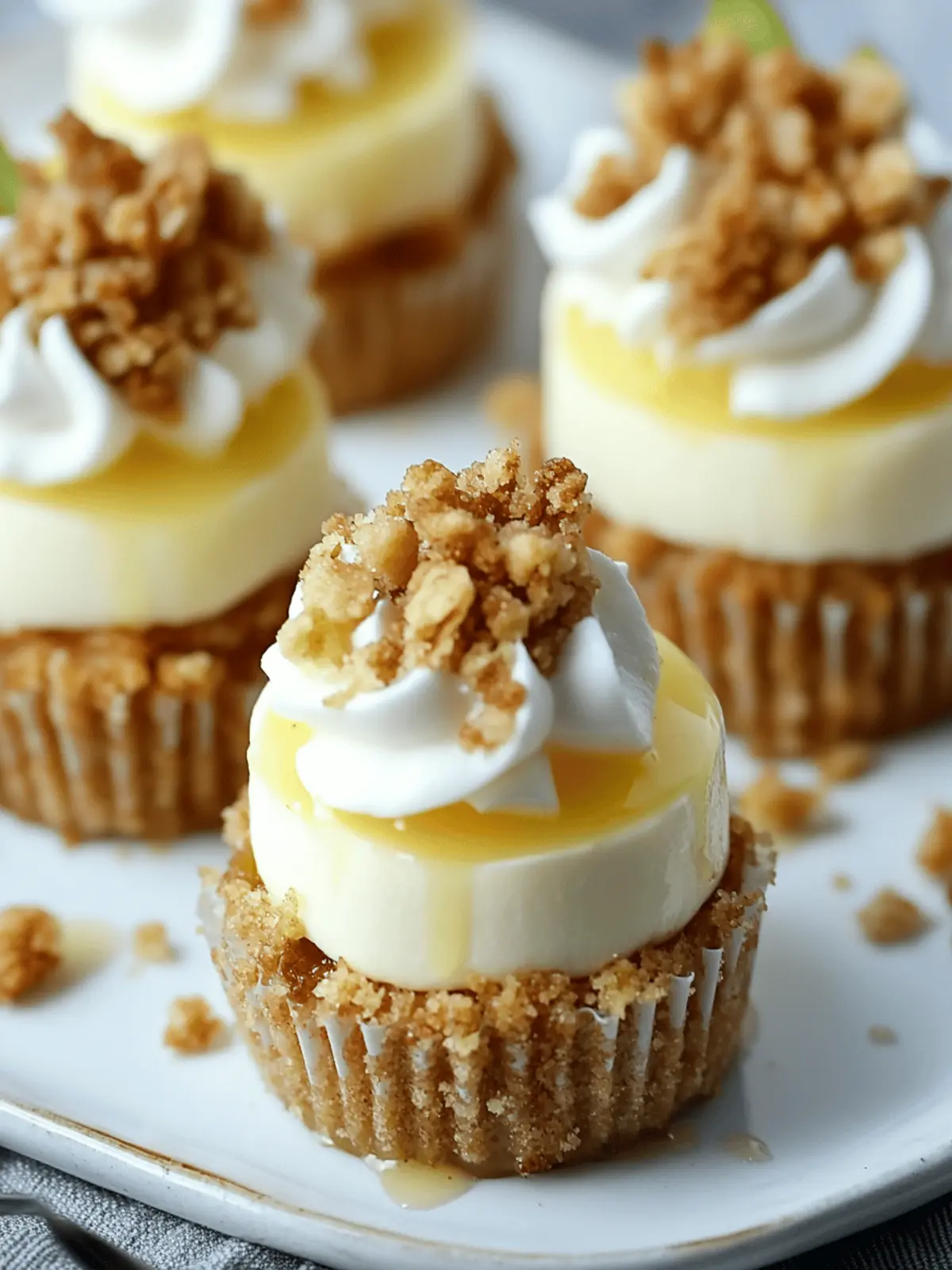 Apple Crisp Mini Cheesecakes: Your Fall Dessert Must-Try 2 Apple Crisp Mini Cheesecakes