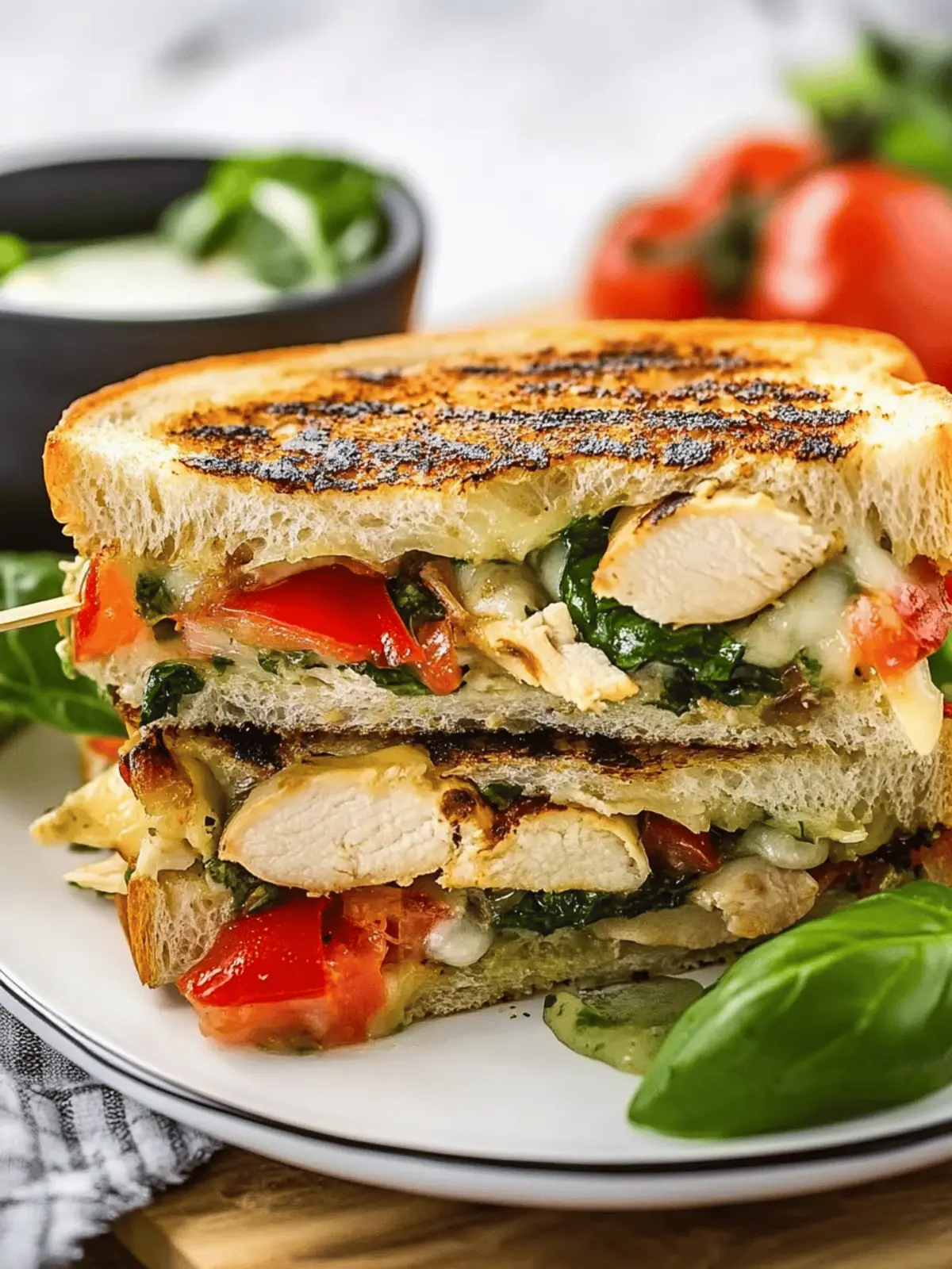 Ultimate Italian Chicken Panini Quick, Tasty, Customizable! 4 Italian Chicken Panini