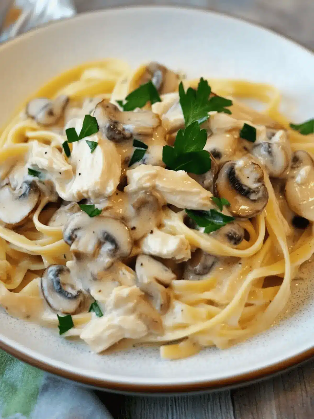 Creamy Chicken Mushroom Fettuccine for Cozy Nights In 2 Chicken Mushroom Fettuccine