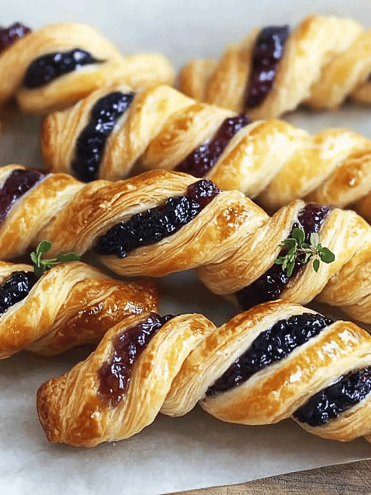 Delicious Pastry Twists with Blackberry Goat Cheese Magic 4 Pastry Twists