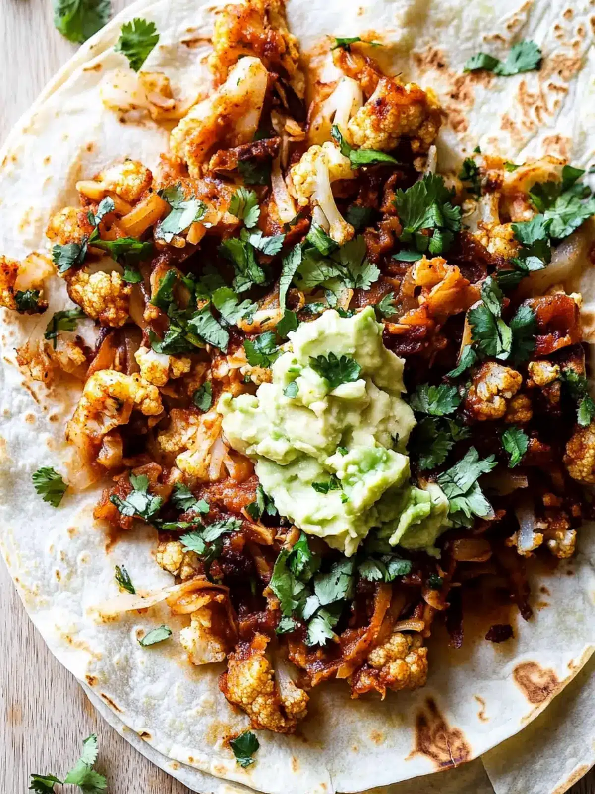 Cauliflower Al Pastor Quesadilla with Lime Avocado Bliss 3 Cauliflower Al Pastor Quesadilla with Lime Smashed Avocado
