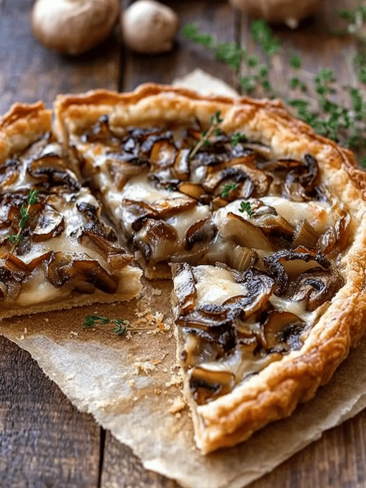 Irresistible French Onion Mushroom Tart in a Flaky Pastry 4 French Onion Mushroom Tart