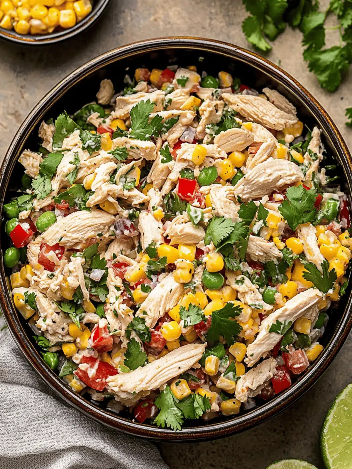 Mexican Chicken Salad Esquites-Inspired for a Fresh Twist 4 Mexican Chicken Salad (Esquites-Inspired)