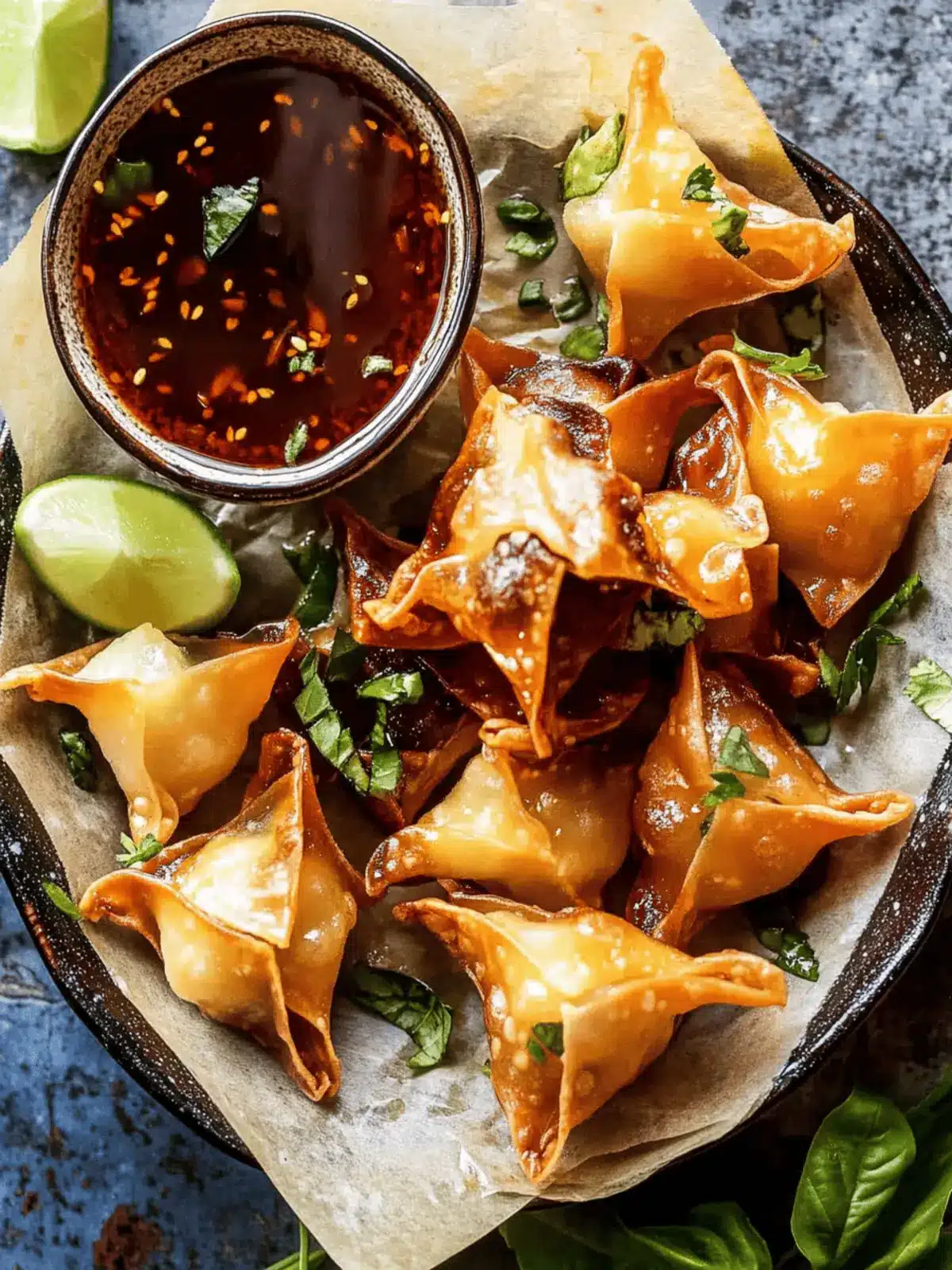 Crispy Cheese Rangoons with Sweet Ginger Chili Sauce Delight 4 Crispy Cheese Rangoons with Sweet Ginger Chili Sauce Delight