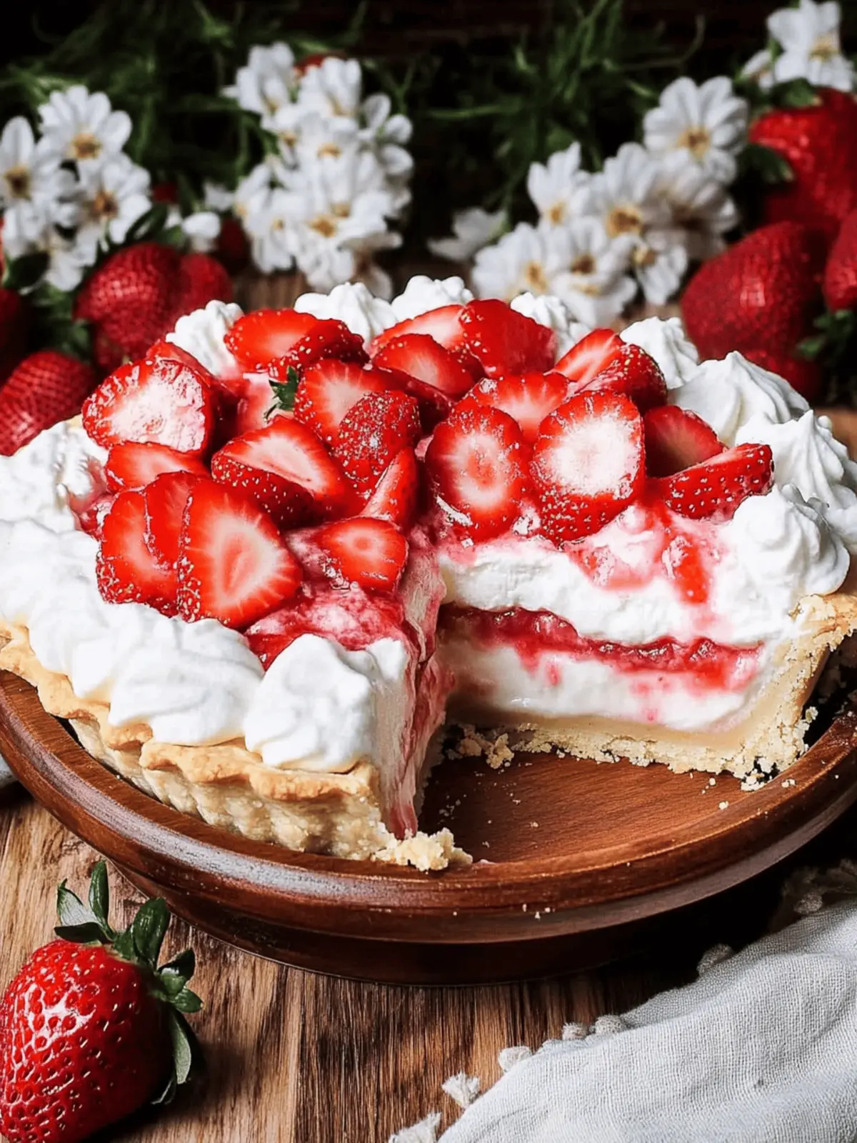 Delicious Strawberries and Cream Pie to Sweeten Your Day 4 Strawberries and Cream Pie