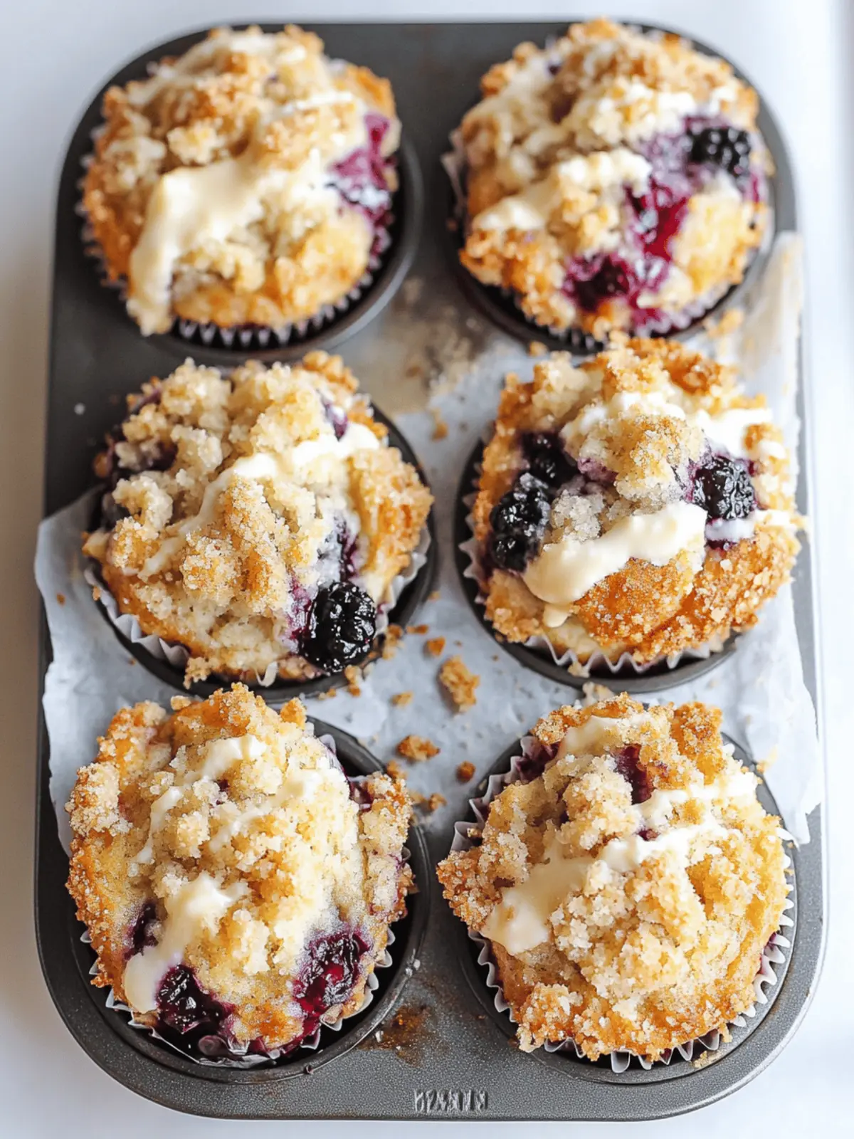 Delicious Blackberry Greek Yogurt Crumb Muffins to Savor 3 Blackberry Greek Yogurt Crumb Muffins