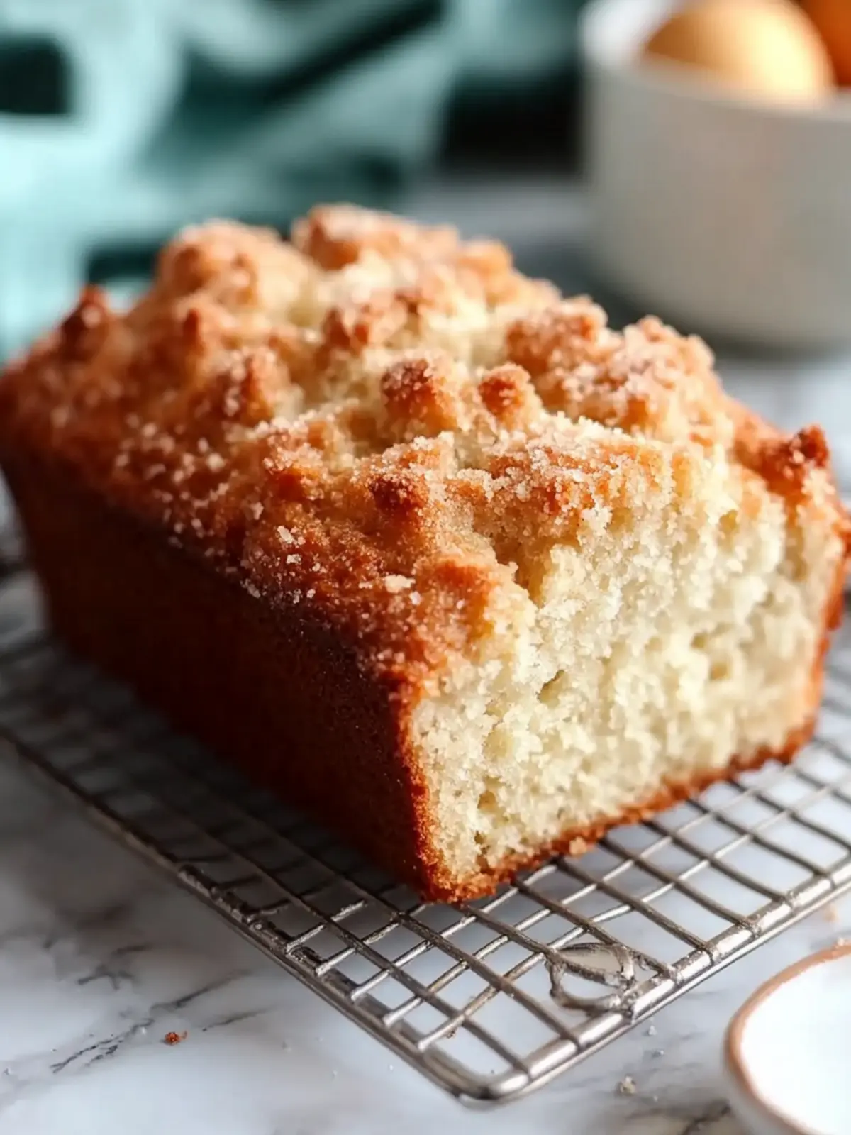 Indulge in Sweet Eggnog Bread With Crumb Topping Magic 4 Sweet Eggnog Bread With Crumb Topping