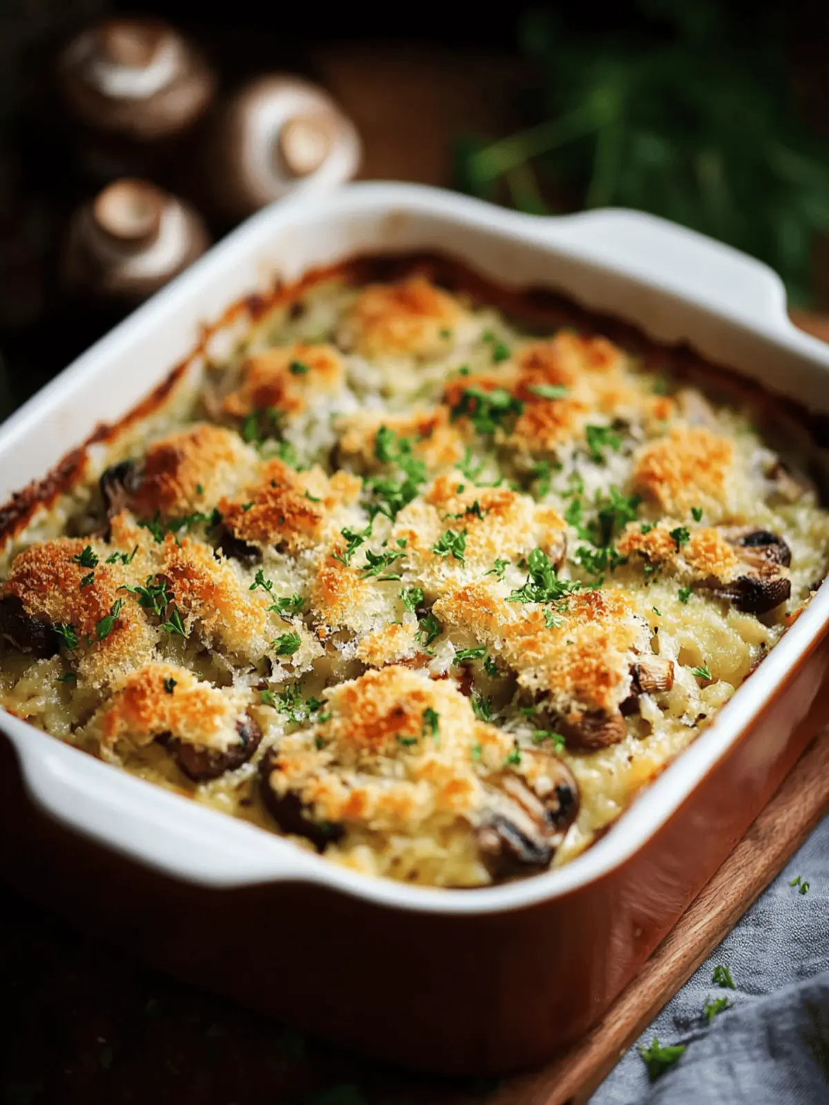 Creamy Stuffed Mushroom Casserole That Everyone Will Love 3 Stuffed Mushroom Casserole