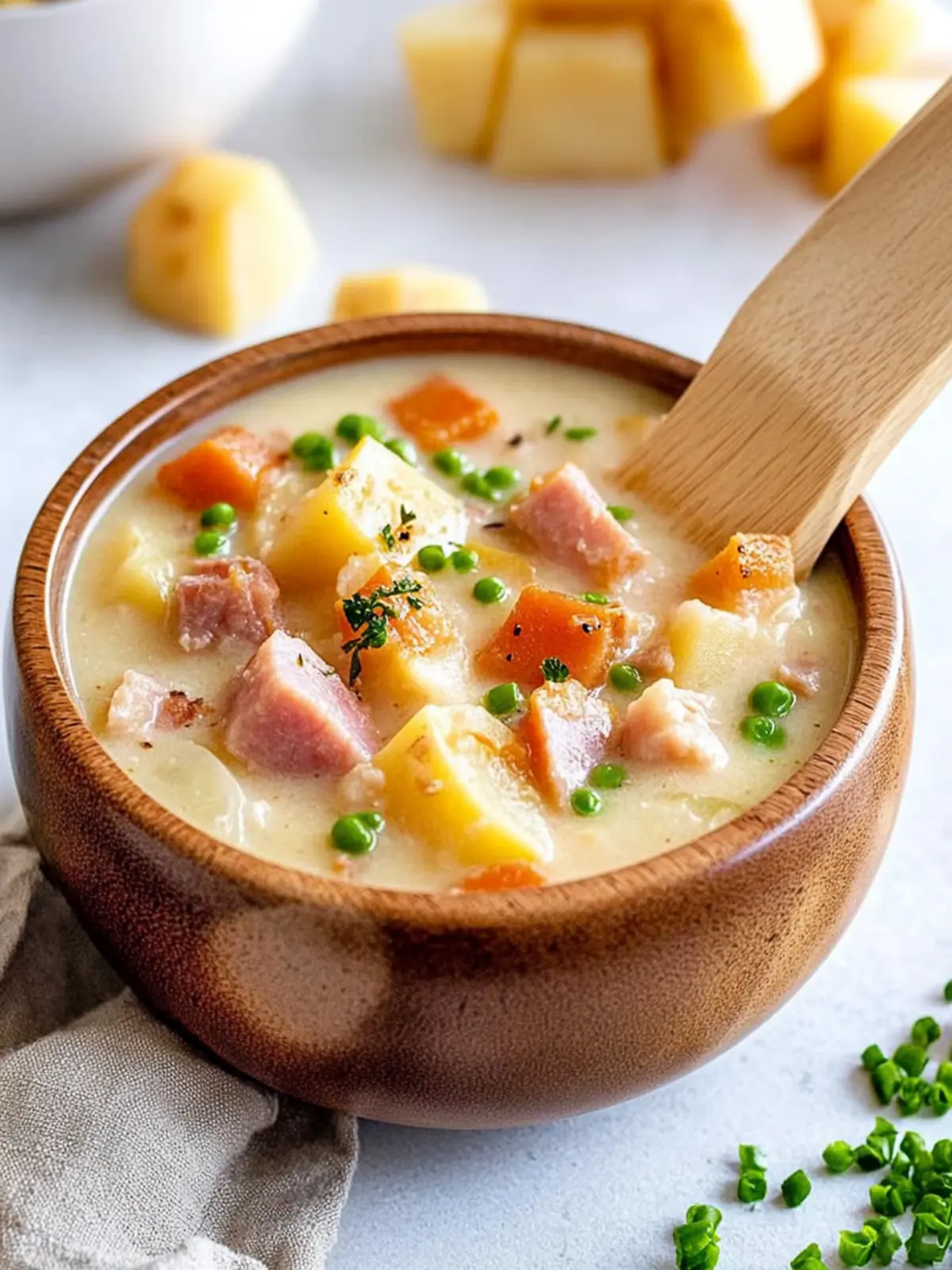 Cheesy Ham and Potato Soup: A Cozy 30-Minute Delight 2 Cheesy Ham and Potato Soup