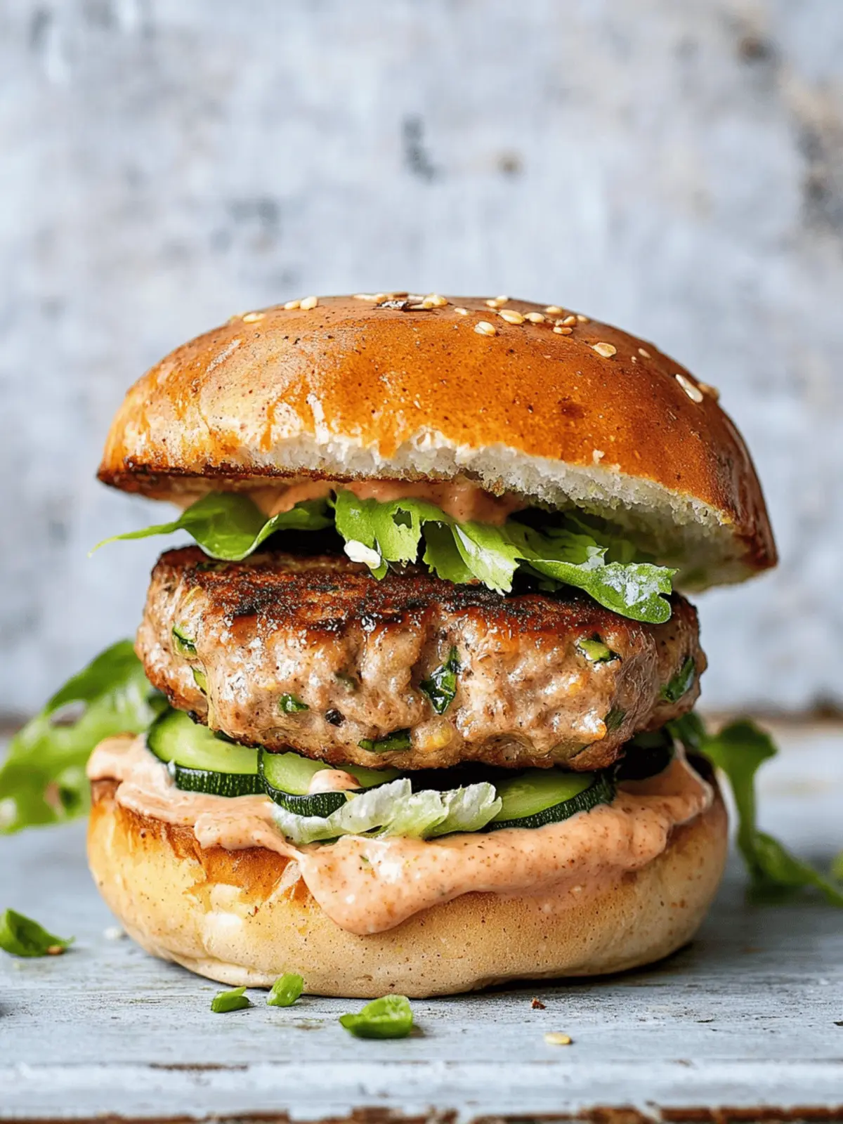 Savory Turkey Zucchini Burgers for a Guilt-Free Feast 2 Turkey Zucchini Burgers