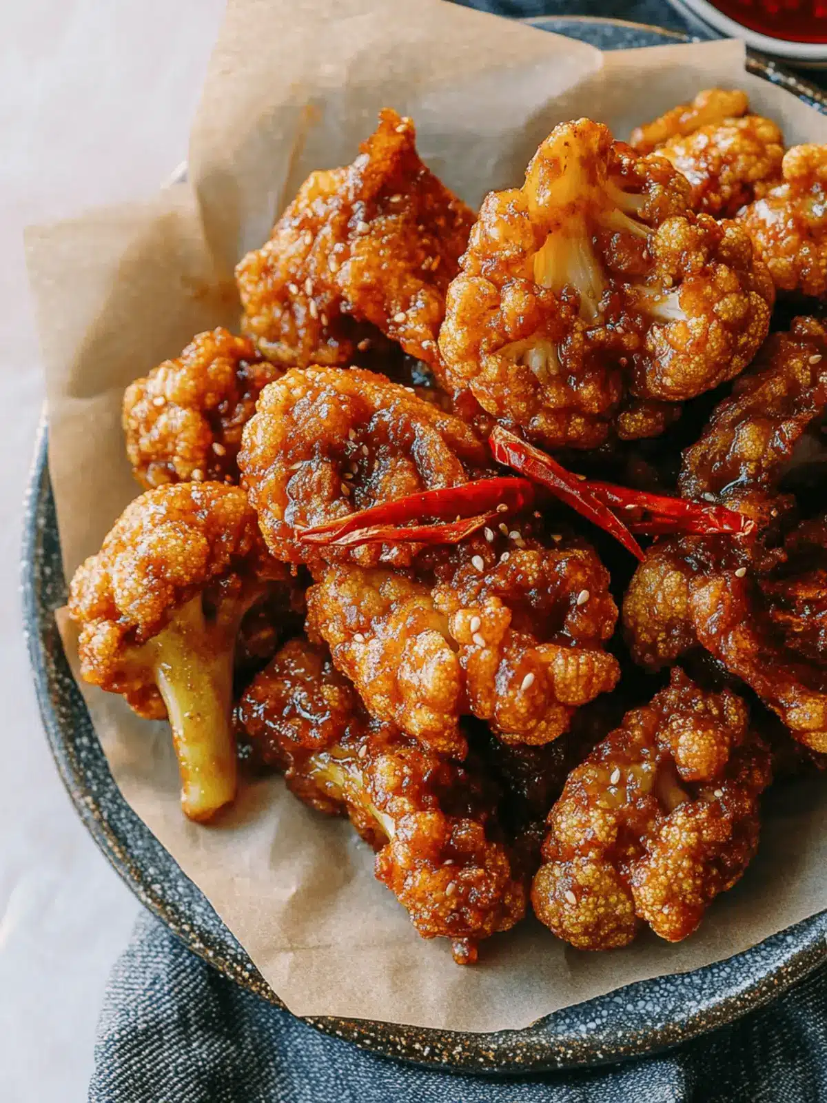 Irresistible Korean Fried Cauliflower with Soy Garlic Glaze 4 Korean Fried Cauliflower