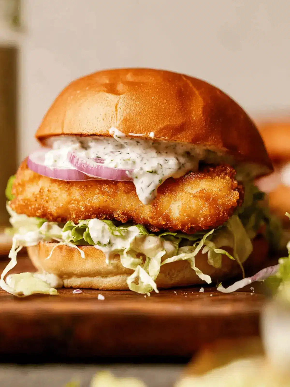 Crispy Cod Sandwich with Homemade Tartar Sauce for Summer Joy 3 Crispy Cod Sandwich with Homemade Tartar Sauce